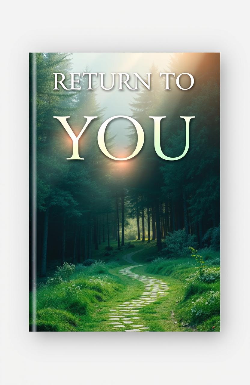 A visually striking cover design for a personal development book titled 'RETURN TO YOU'