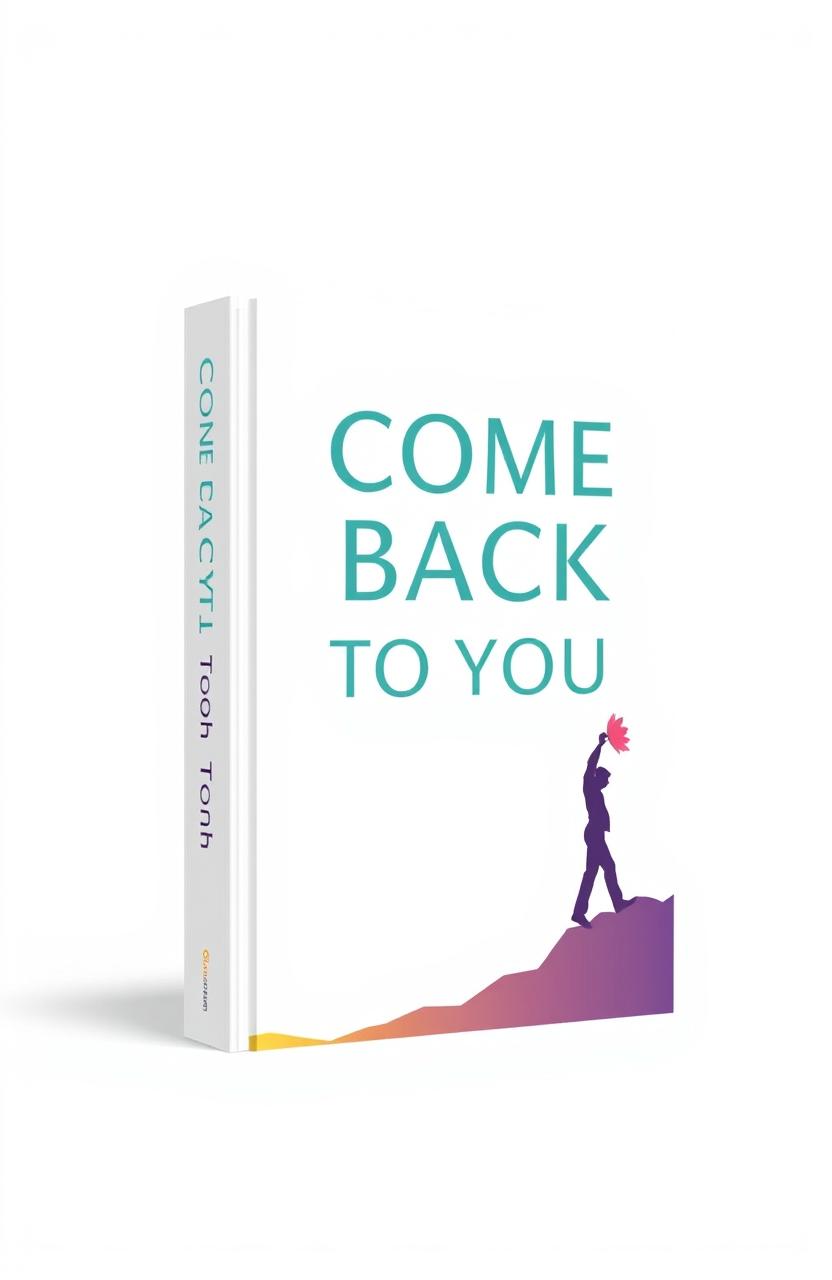 A visually appealing book cover design for a personal development book titled 'COME BACK TO YOU'