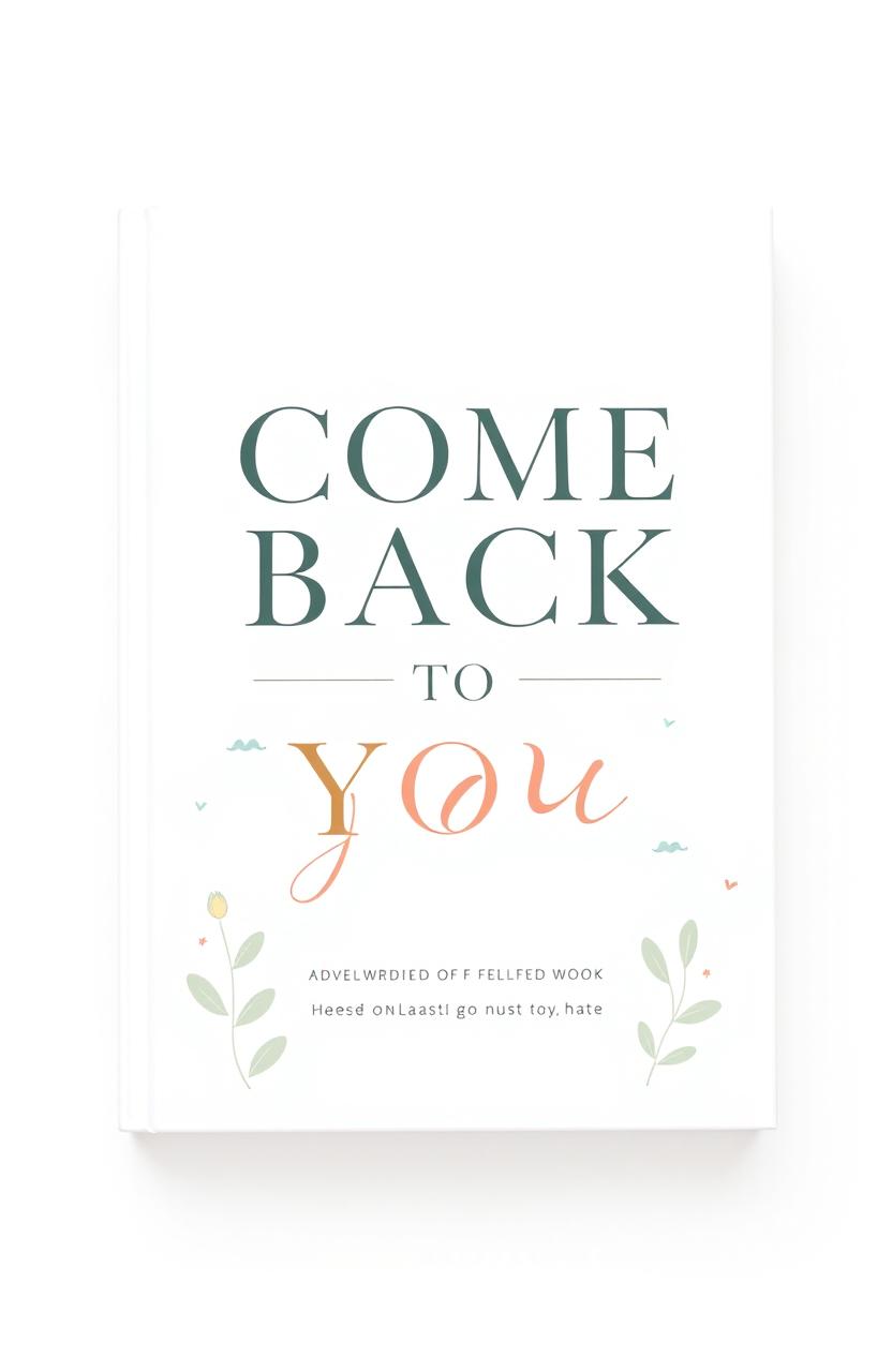 A book cover design for a personal development book titled "COME BACK TO YOU"