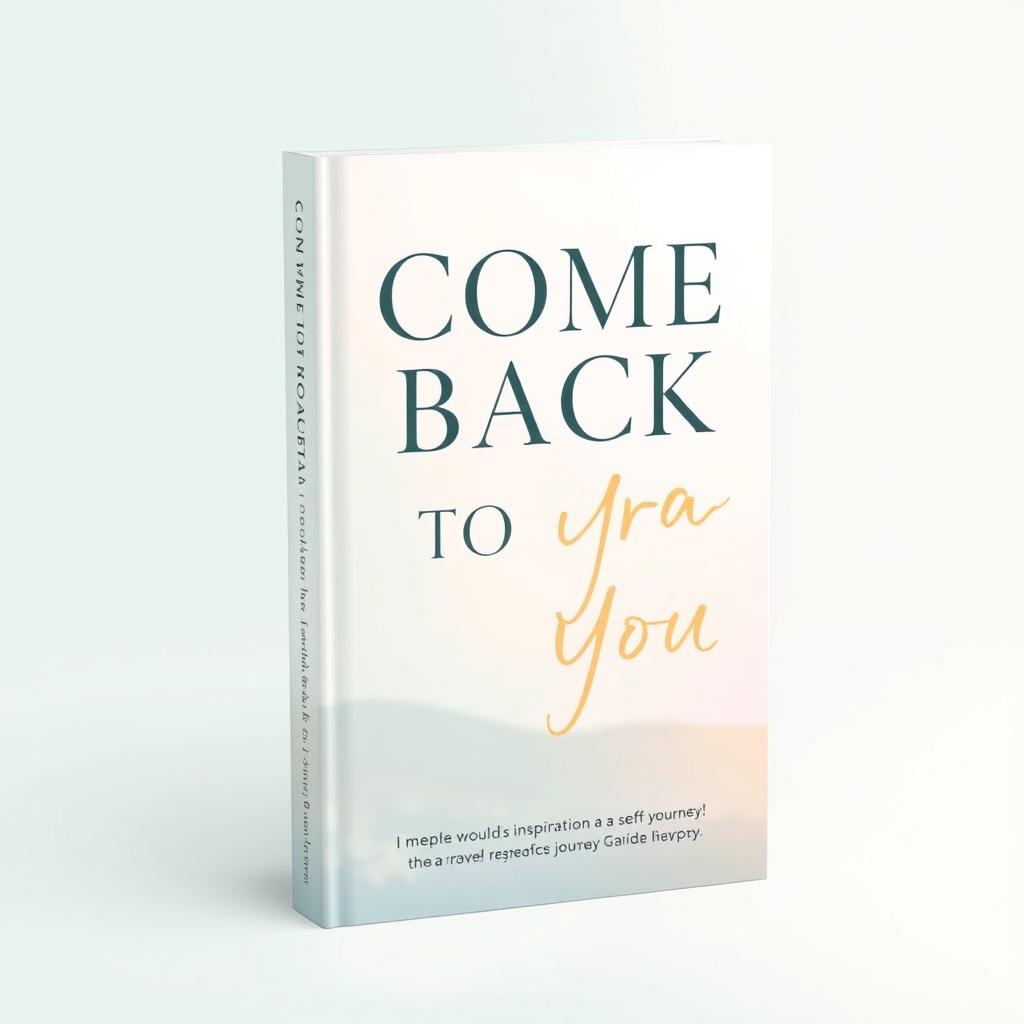 A book cover design for a personal development book titled "COME BACK TO YOU"