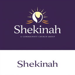Professional and attractive logo design for a church group named 'Shekinah'