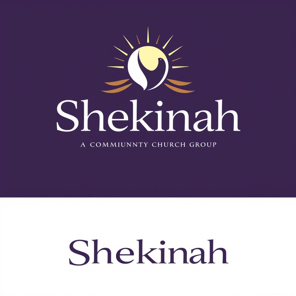 Professional and attractive logo design for a church group named 'Shekinah'