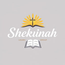 Professional and attractive logo design for a church group named 'Shekinah'