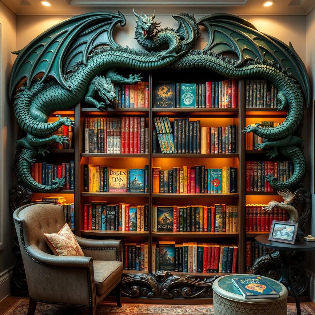Unleash Your Imagination with a Dragon-Inspired Bookshelf
