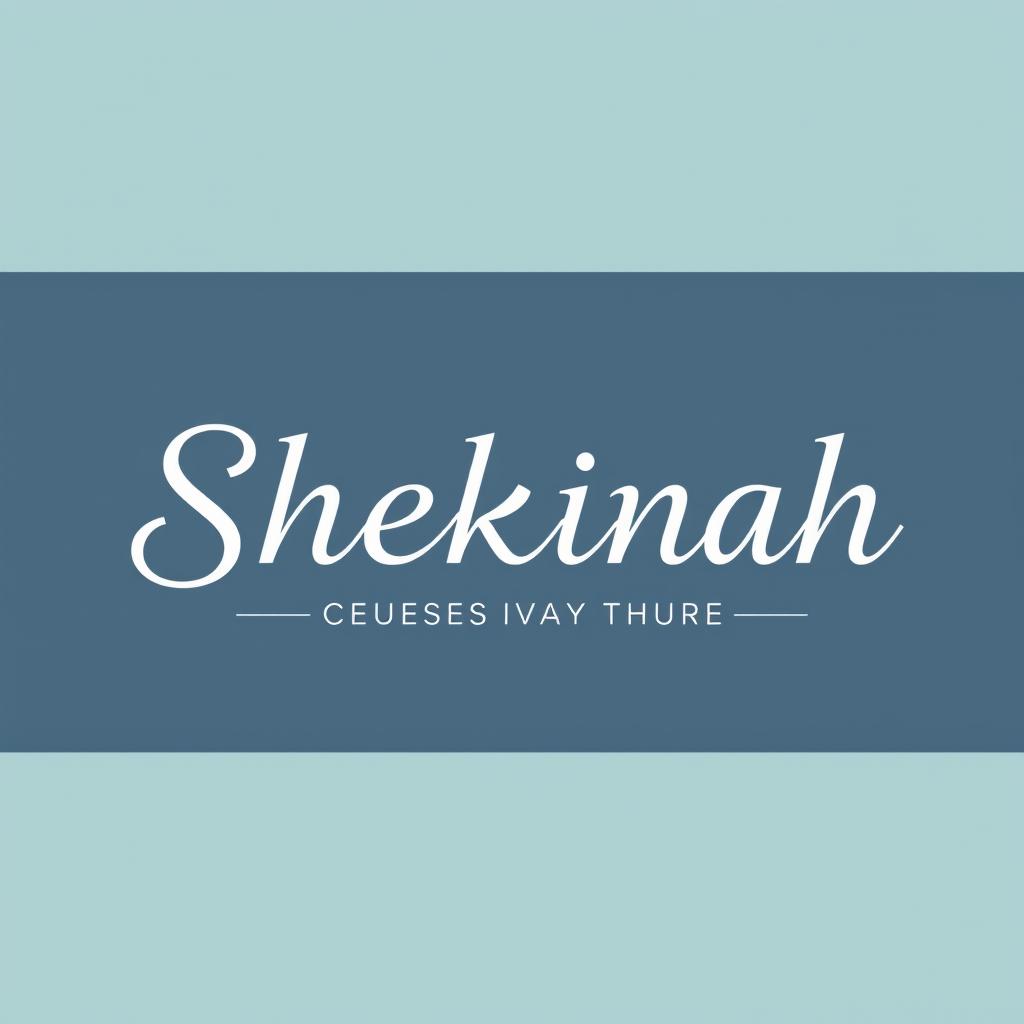 A professional and attractive logo design for a church group named 'Shekinah'