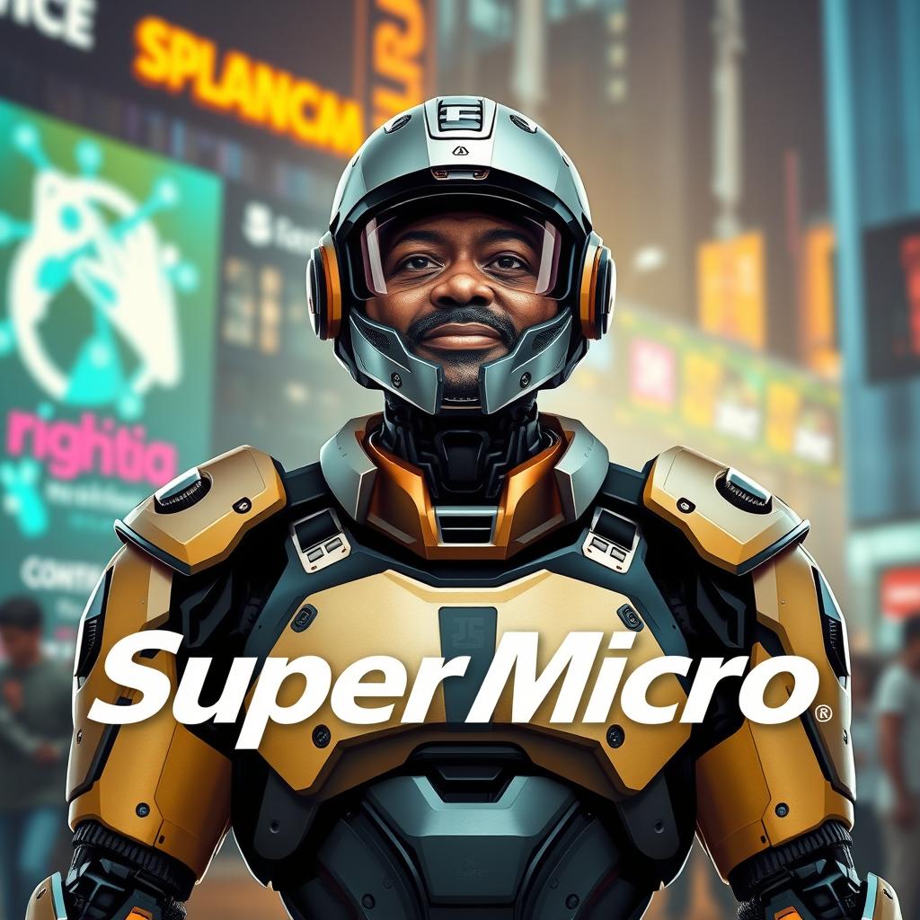 George Floyd as a Futuristic Robot - A Creative Tribute