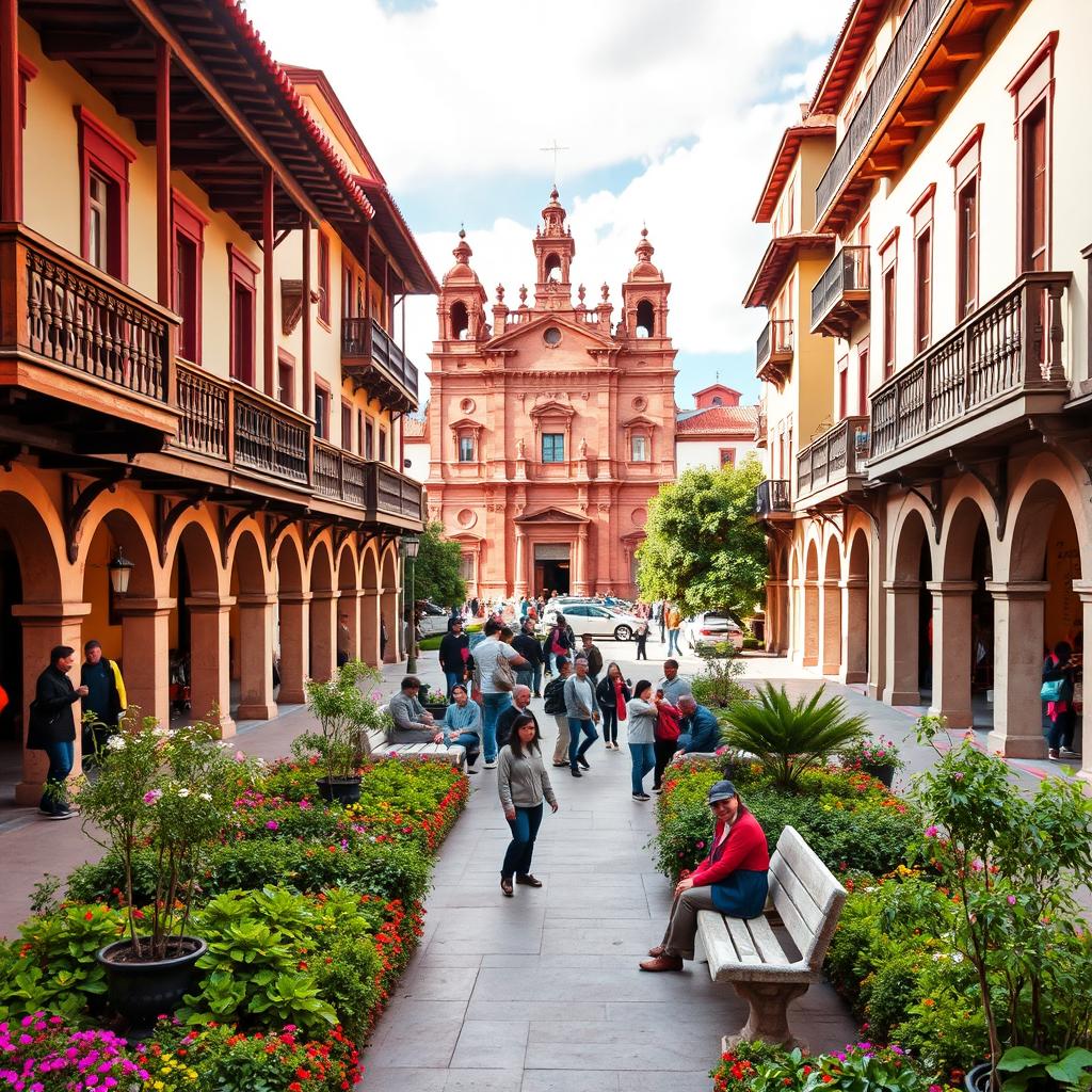 A vibrant scene of Plaza de Armas in Cusco, featuring the historic city square surrounded by colonial architecture
