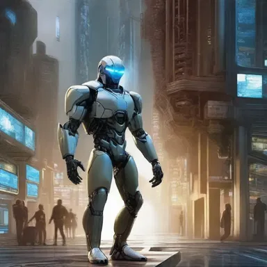 In the science fiction story, the protagonist could either use advanced technology to save the world or alternatively rely on their innate abilities.
