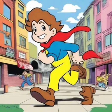 Instead of portraying the protagonist as a brave and fearless character, the cartoon series took an alternatively comedic approach with a clumsy hero.