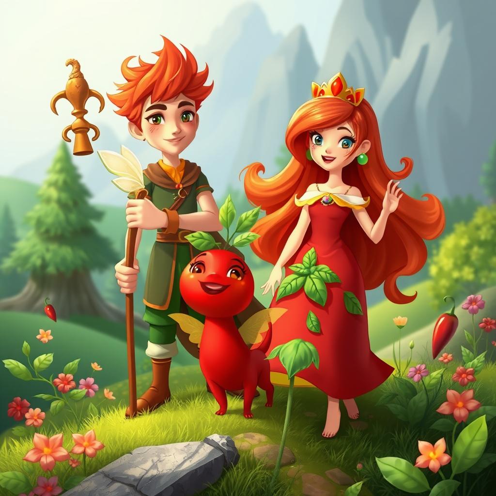 In the enchanting Kingdom of Ginger, Prince Ginger and Princess Tomato embark on an exciting journey to achieve the perfect balance of flavors for their land