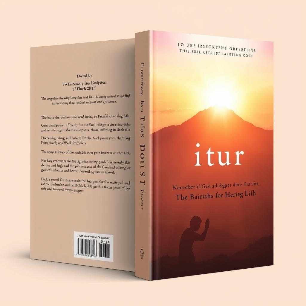 A Christian book cover that embodies importance and inspiration, showcasing themes of faith, overcoming obstacles, and the presence of God in people's journeys