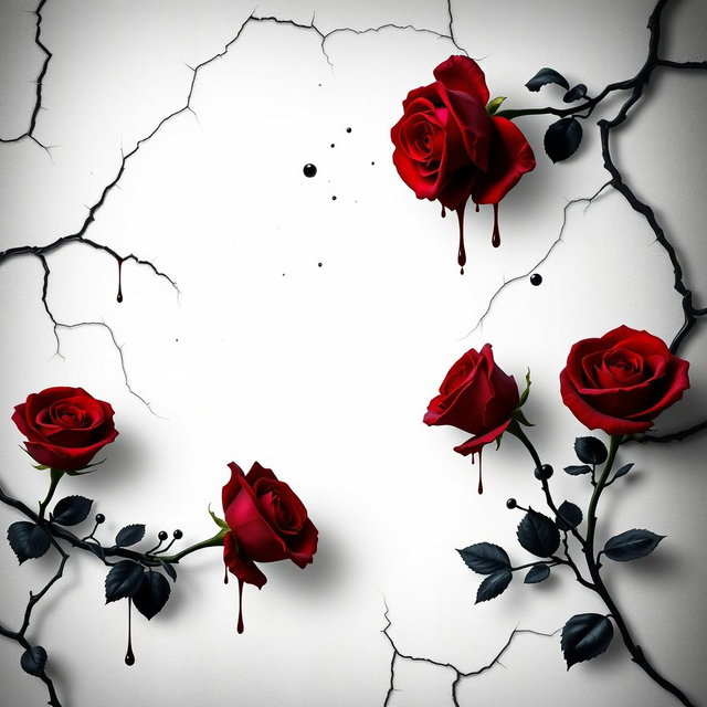 Gothic Elegance: Blood Dripping Roses Book Cover