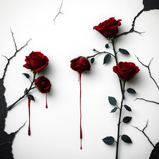 Gothic Elegance: Blood Dripping Roses Book Cover