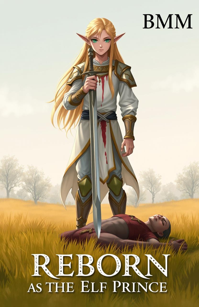 Majestic Teenage Elf with Saber Sword