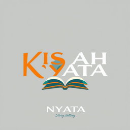 A sleek and modern logo design featuring the name "KISAH NYATA" prominently displayed in bold, stylish typography