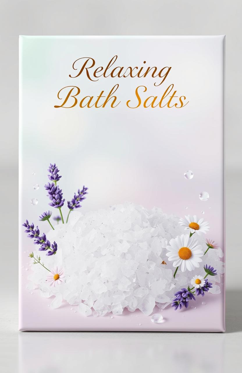 Relax with Serene Bath Salt Packaging Design