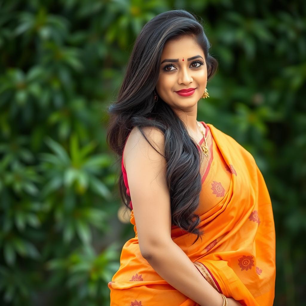 Stunning South Indian Beauty in Traditional Saree | Idyllic AI