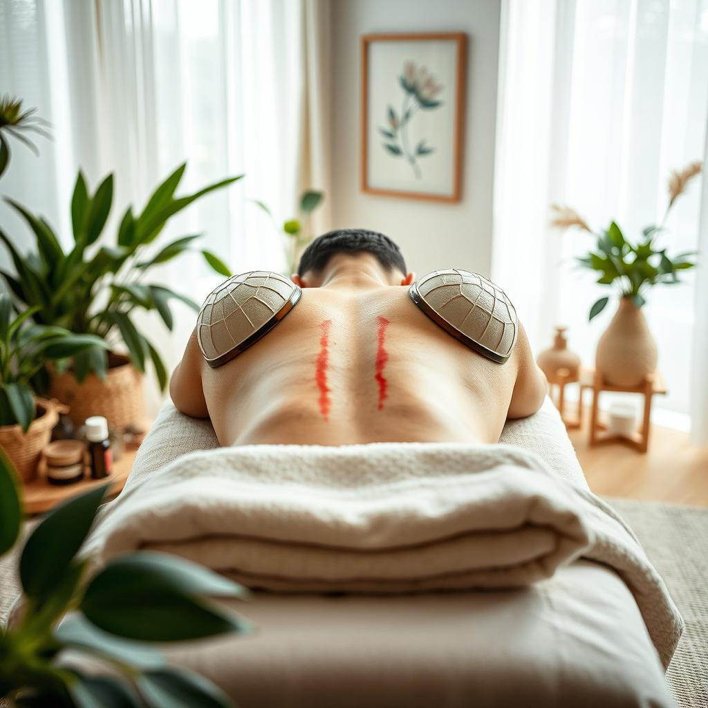 A peaceful and inviting wellness environment focusing on cupping therapy (bekam) and detoxification