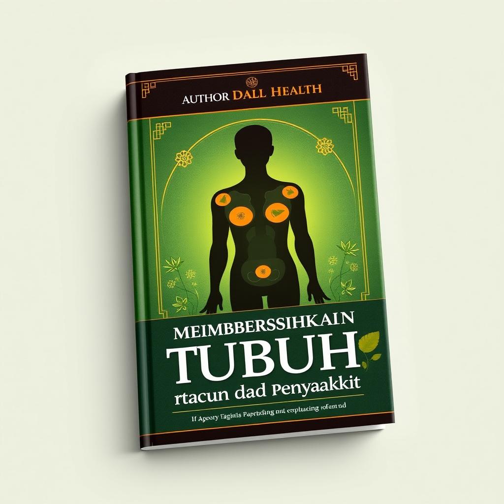 A captivating cover design for a book on holistic health and natural detoxification