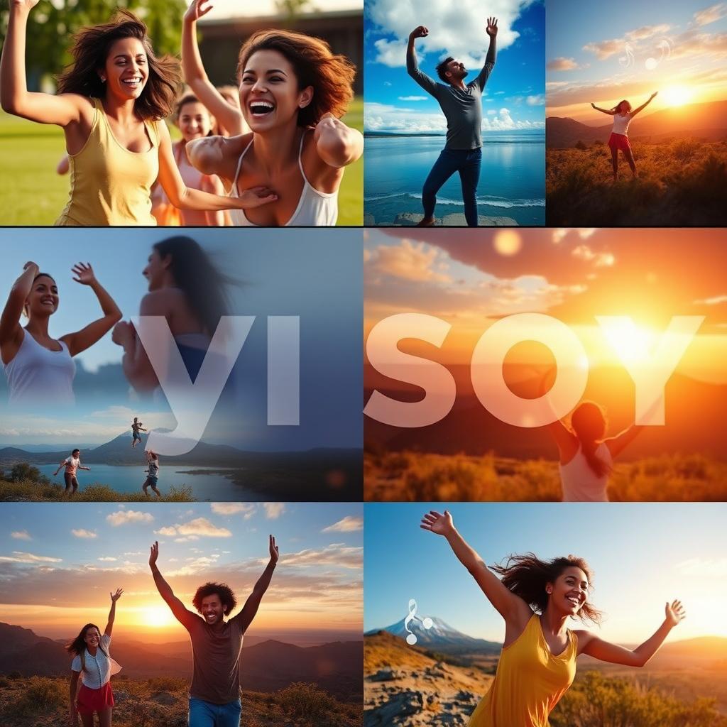 Please create a vibrant, engaging video edit that incorporates a series of dynamic scenes, each filled with stunning visuals and seamless transitions