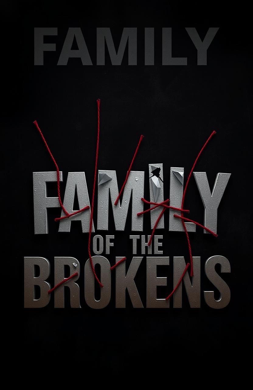 A powerful digital artwork titled 'Family of the Brokens'