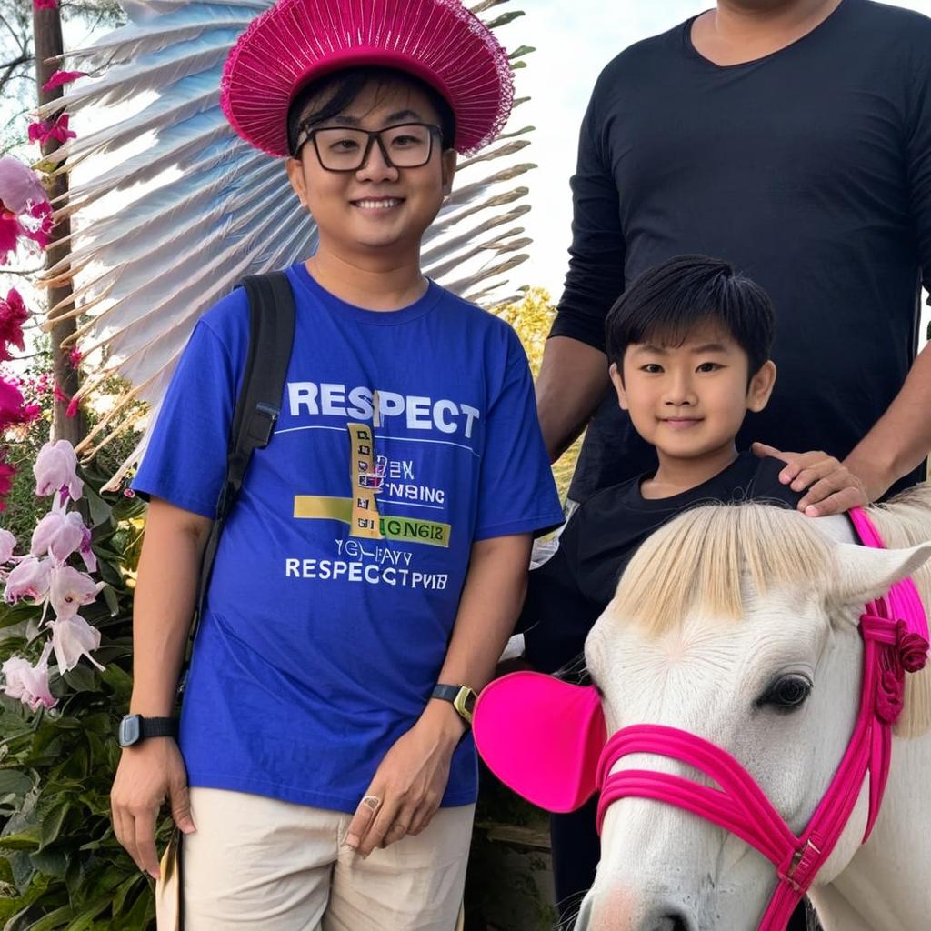 Joyful Pony Ride: Cherishing Moments with Family
