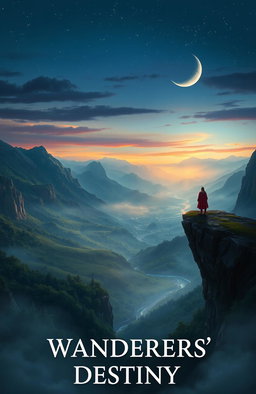 A mystical landscape showcasing the theme of 'Wanderers' Destiny'