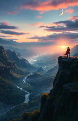 A mystical landscape showcasing the theme of 'Wanderers' Destiny'