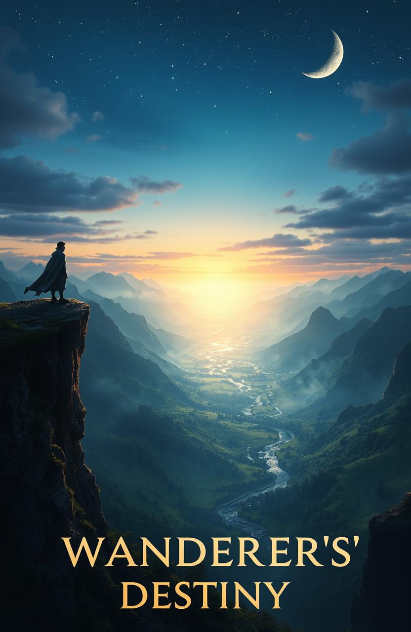 A mystical landscape showcasing the theme of 'Wanderers' Destiny'