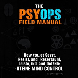 An engaging and informative book cover design for 'The PsyOps Field Manual: How to Spot, Resist, and Defend Against Mind Control'