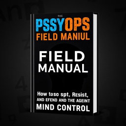 An engaging and informative book cover design for 'The PsyOps Field Manual: How to Spot, Resist, and Defend Against Mind Control'