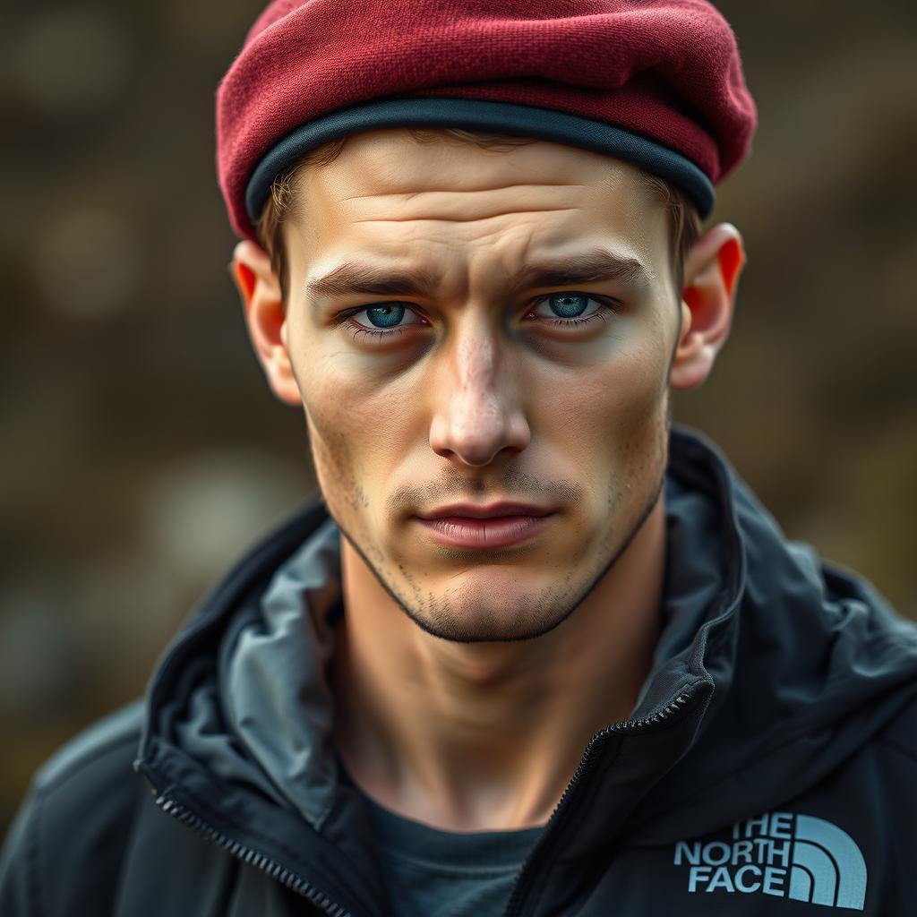 A 24-year-old man with striking cyanish green eyes reminiscent of the Dutch KCT special forces beret
