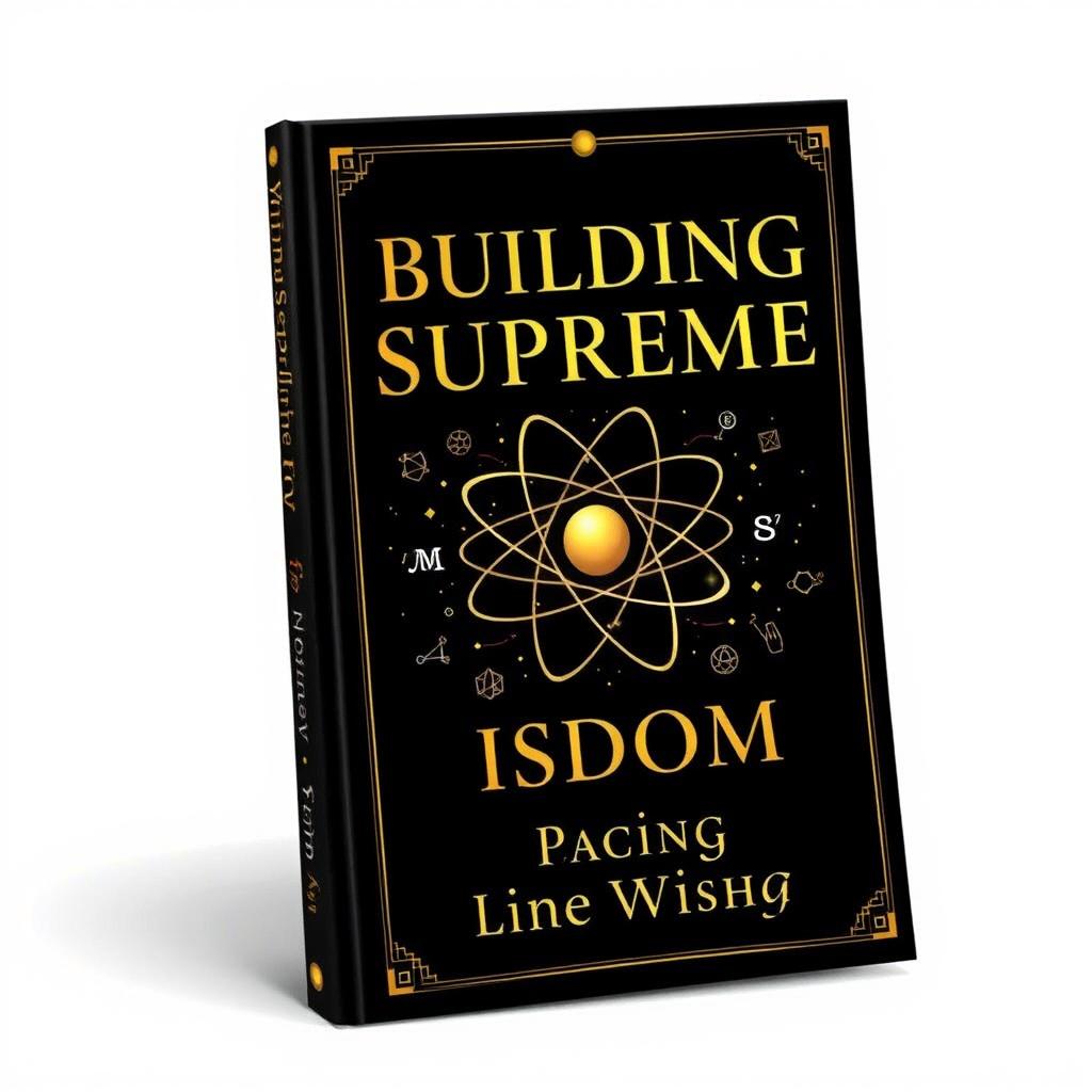 A book titled 'Building Supreme Wisdom' with a sleek black cover accented in gold and white