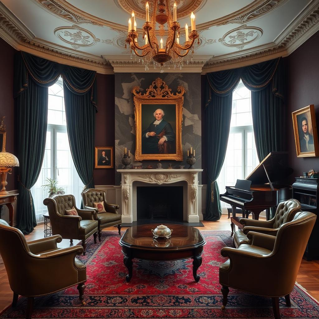 Opulent Old Money Drawing Room: Where Elegance Meets History