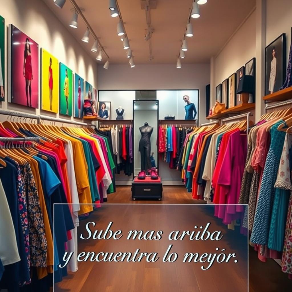 Step Into Style: Vibrant Clothing Store Interior