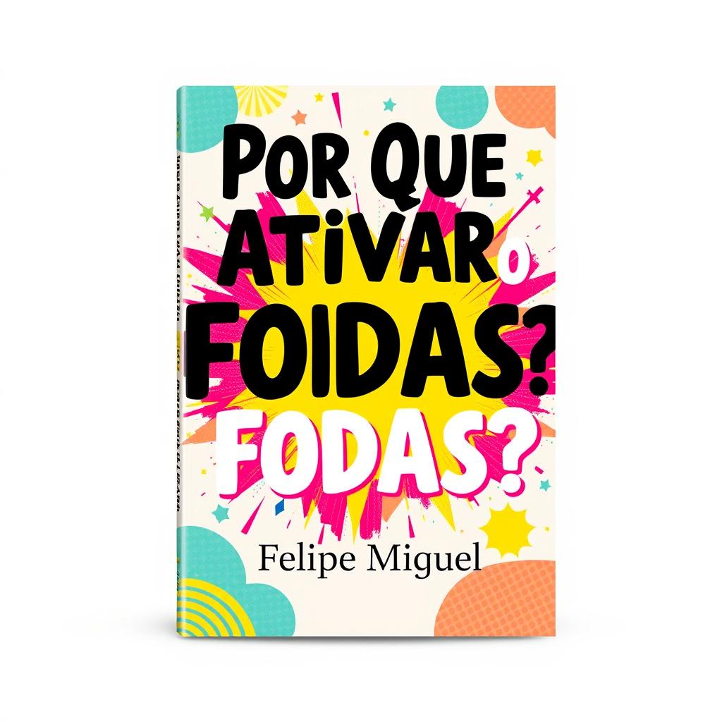 A striking book cover design for 'Por Que Ativar o FODAS?' by Felipe Miguel