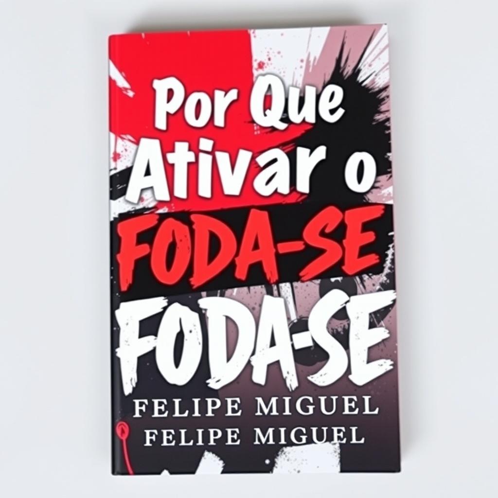 A captivating book cover featuring the title 'Por Que Ativar o FODA-SE' in large, bold letters at the center