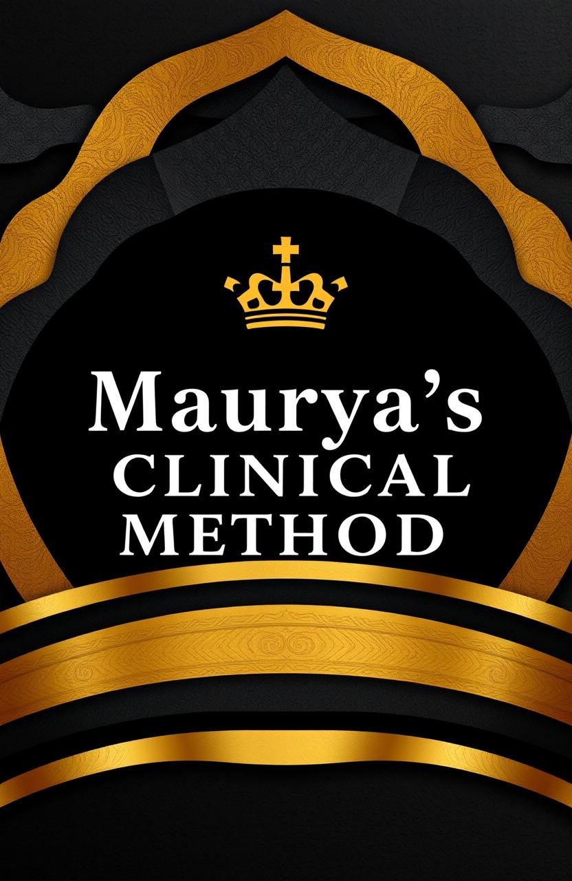 A visually striking book cover design featuring a dark and gold layered theme, symbolizing elegance and professionalism