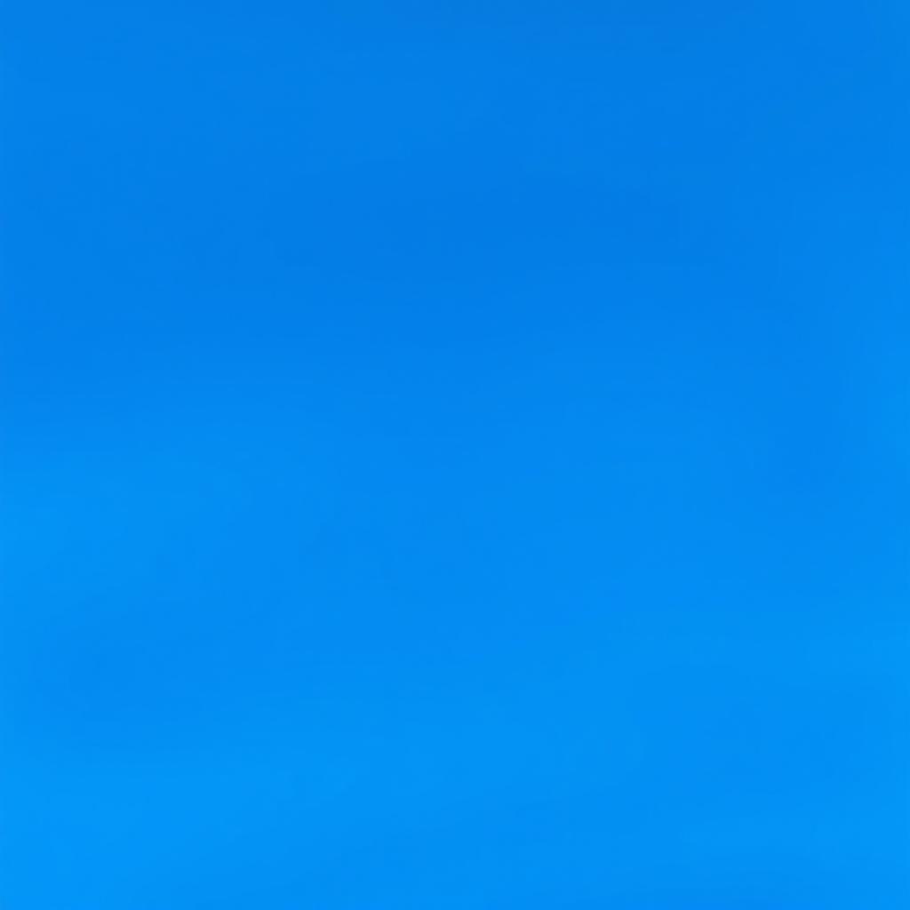 A vivid blue background, with a smooth gradient transitioning from deep blue at the top to a lighter blue at the bottom