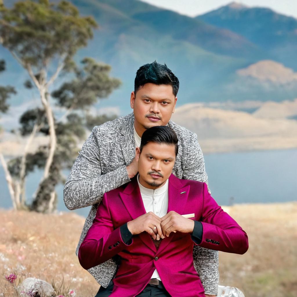 Elegance by the Lake: A Stylish Duo