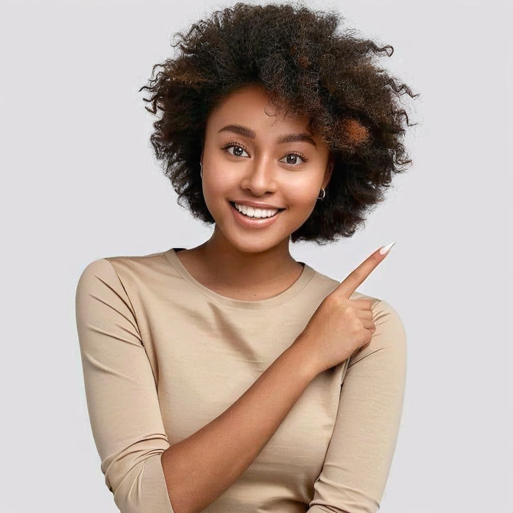 Confident Afro Beauty: Portrait of Joy