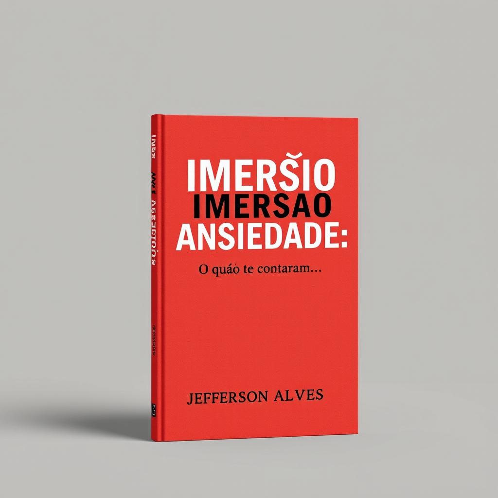 A book cover design featuring the title 'IMERSÃO ANSIEDADE: O que não te contaram