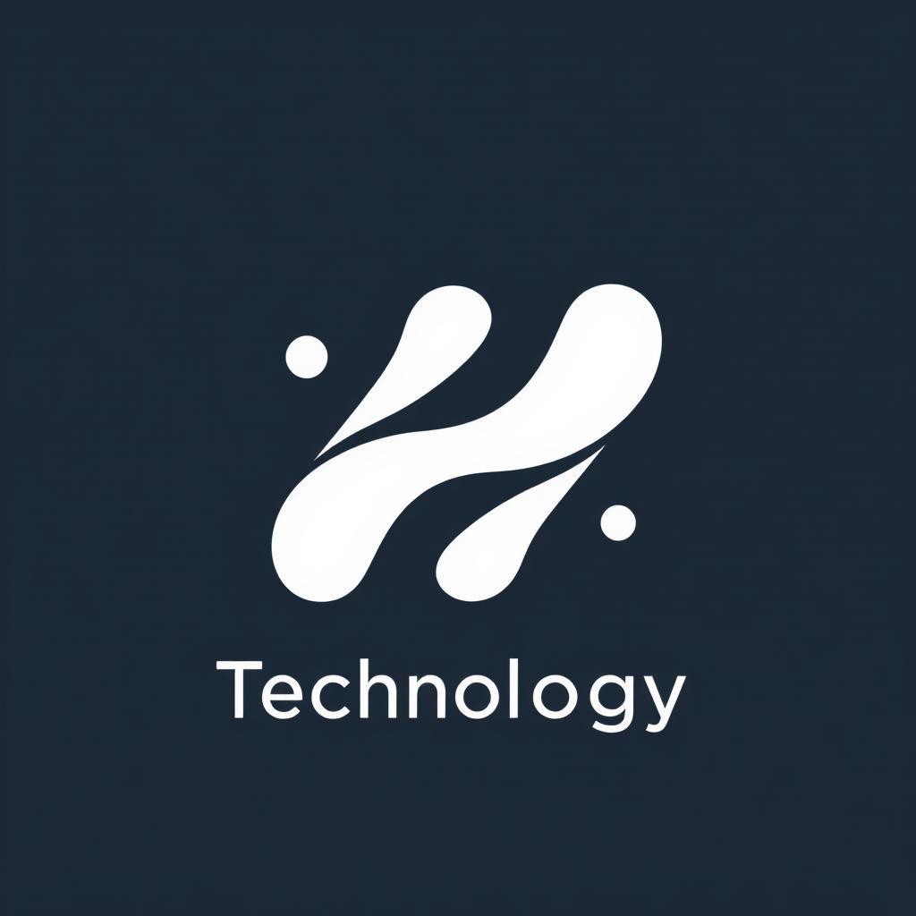 A unique and elegant logo design for a company in the technology industry, featuring modern elements