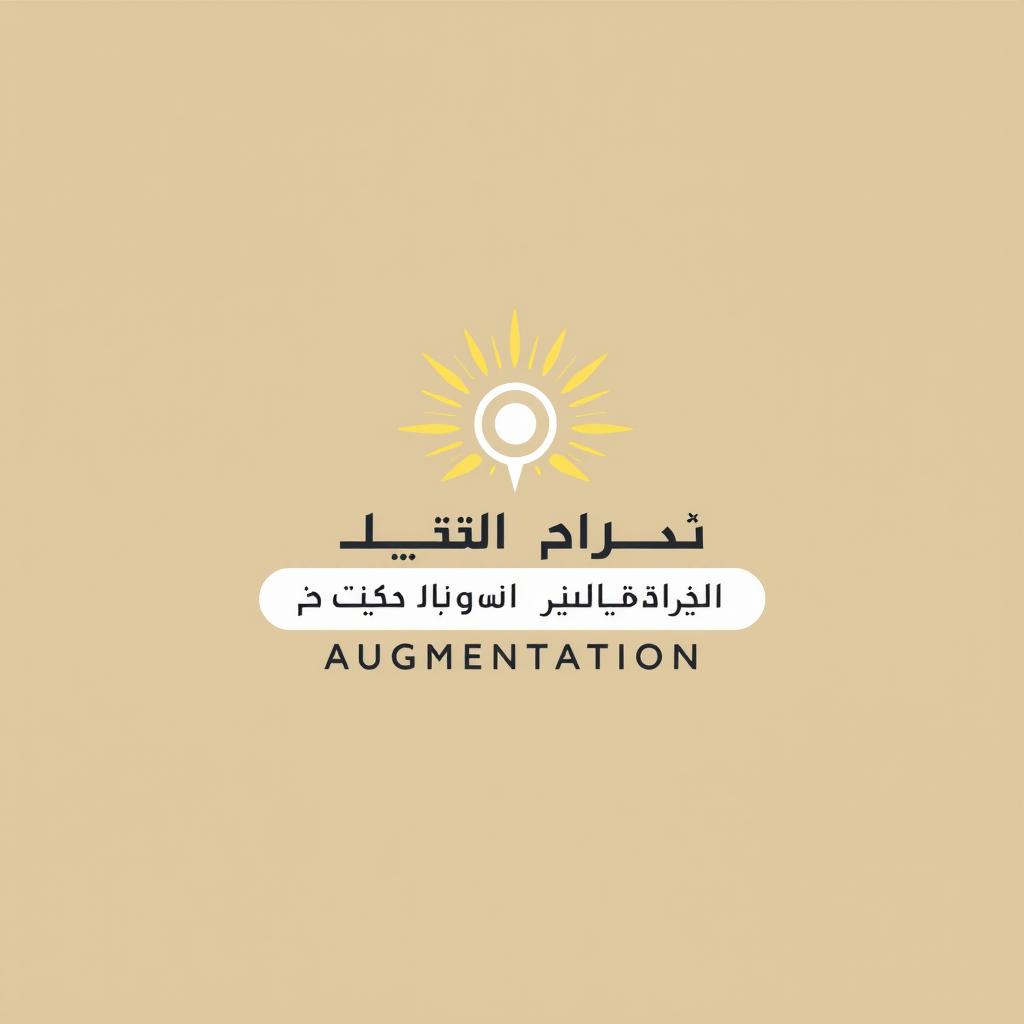 A unique and elegant classic style logo for a technology company named 'نو آوری افزای آفتاب مهر' (Innovative Sunlight Augmentation)