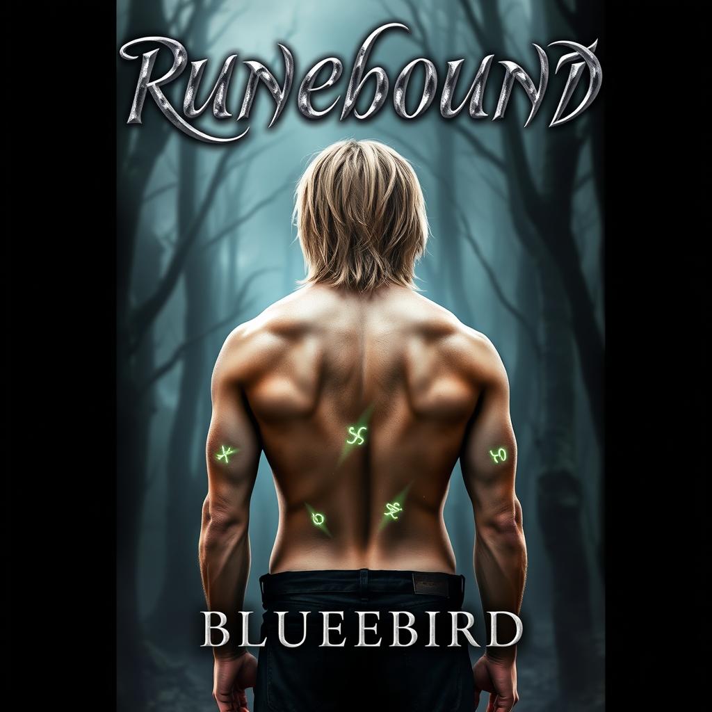 A fantasy-themed book cover titled 'RUNEBOUND'