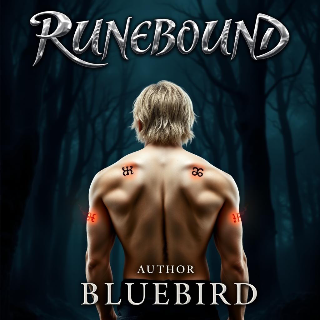 A fantasy-themed book cover titled 'RUNEBOUND'