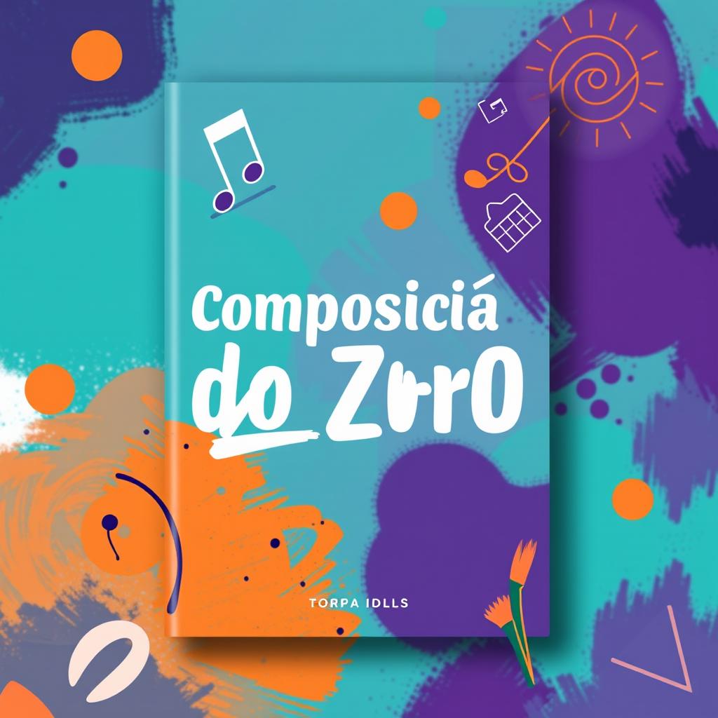 A modern and eye-catching book cover design for a book about composition from scratch