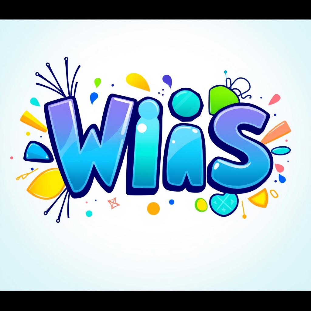 An artistic representation of the letters 'WiS' in a creative and playful font