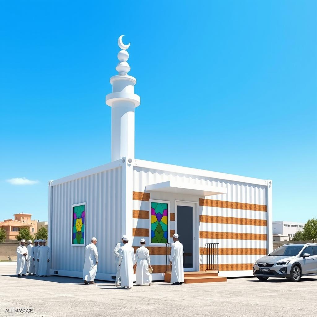 Innovative 3D Shipping Container Mosque Design