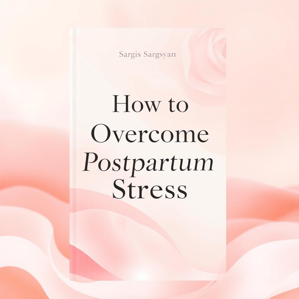 A captivating book cover design featuring a soothing color palette of soft pastels, depicting an abstract representation of a calm and nurturing environment